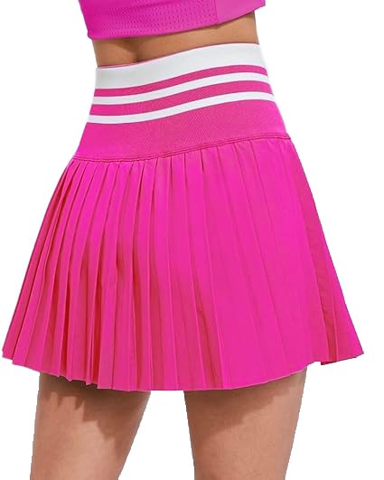 Airfree Pleated Tennis Skirts for Women High Waisted Golf Skort Skirt with Short Athletic Workout Skorts with Pockets