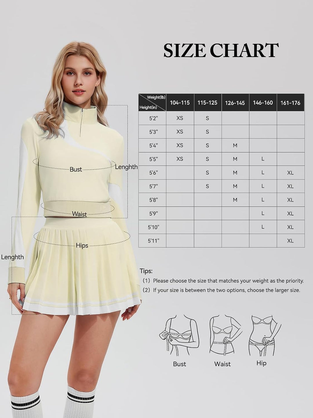 Women 2 Piece Skirt Set Golf Outfits Half Zip Long Sleeve Pullover Tennis Skirt Matching Sets Athletic Tracksuits