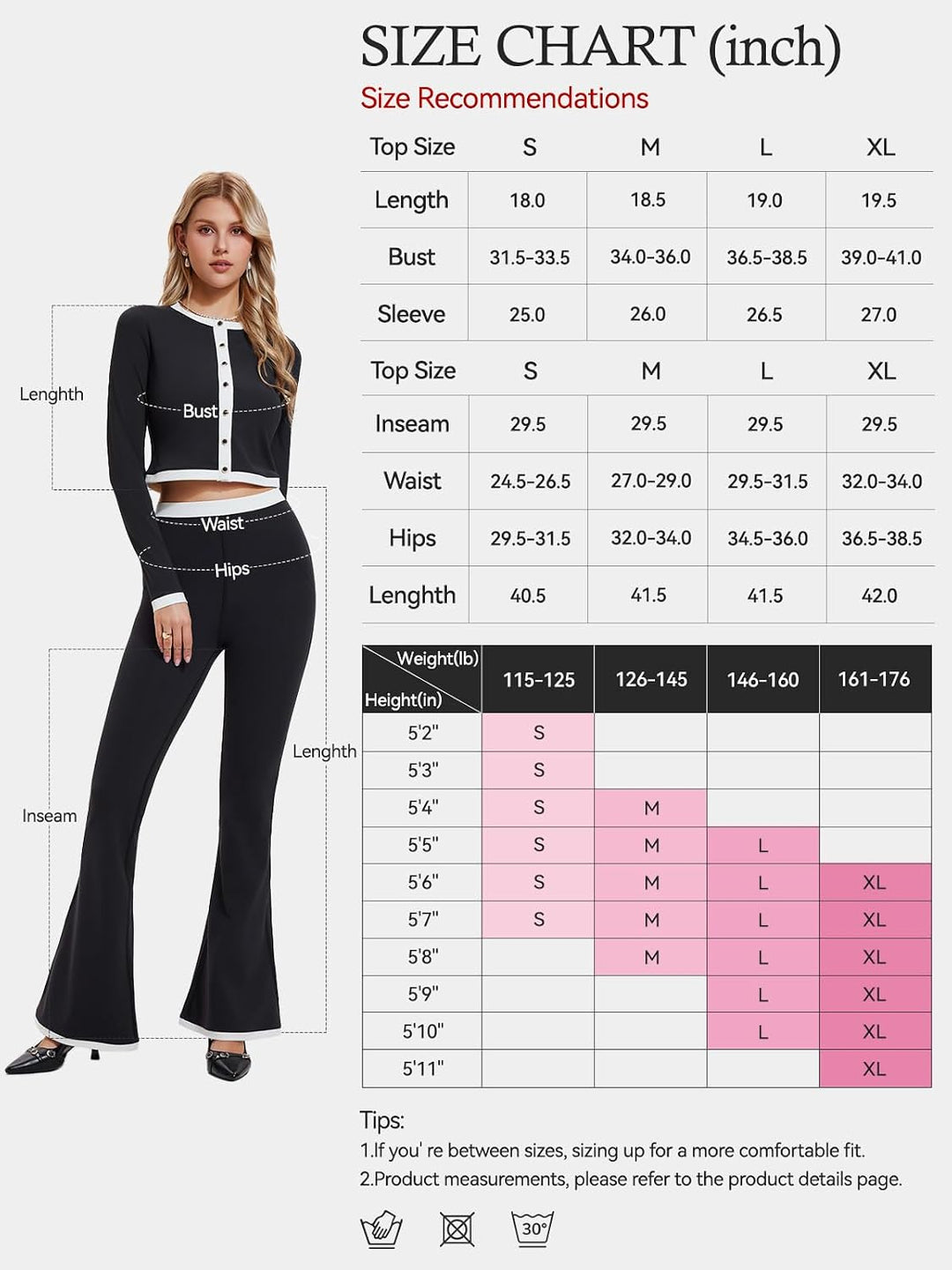 Airfree Womens 2 Piece Outfits Long Sleeve Crew Neck Cardigan Bell Bottom Leg Pants Matching Lounge Set Tracksuit Sets Y2K